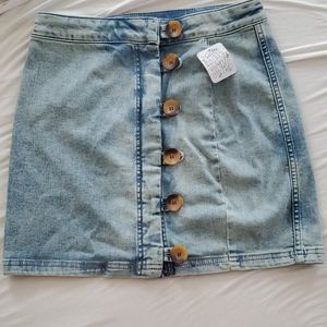 BRAND NEW free people Jean skirt